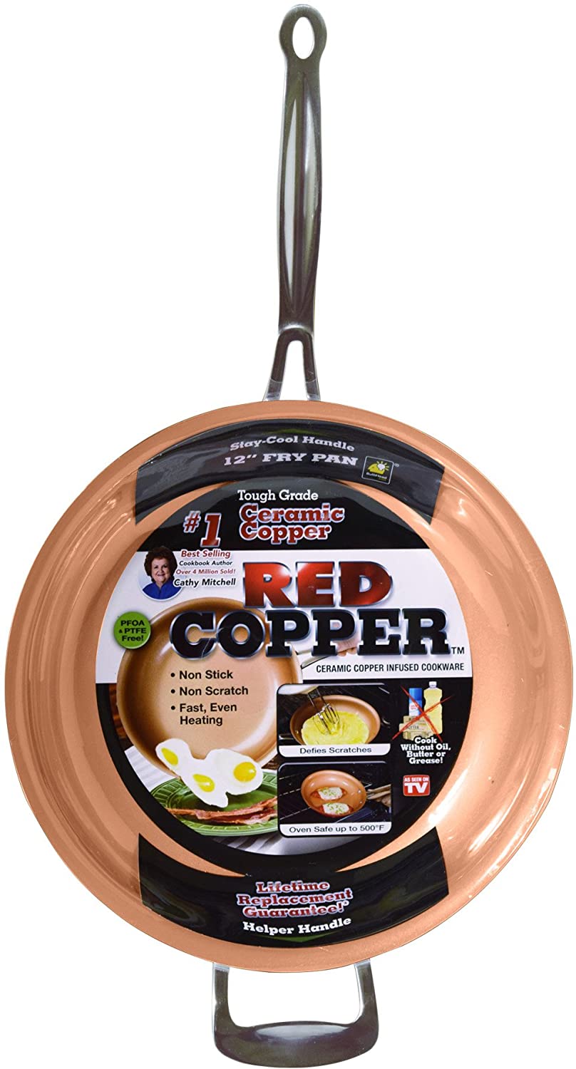 Red copper pan oven safe cheap